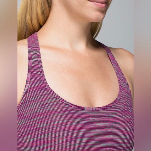 RARE Lululemon Cool Racerback Wee Are From Space Jewelled Magenta - Picture 12 of 12